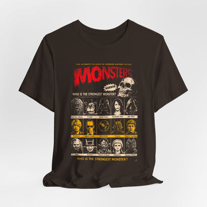 Villain Monsters Horror Movie T-Shirt | Unisex Graphic Short Sleeve Tee