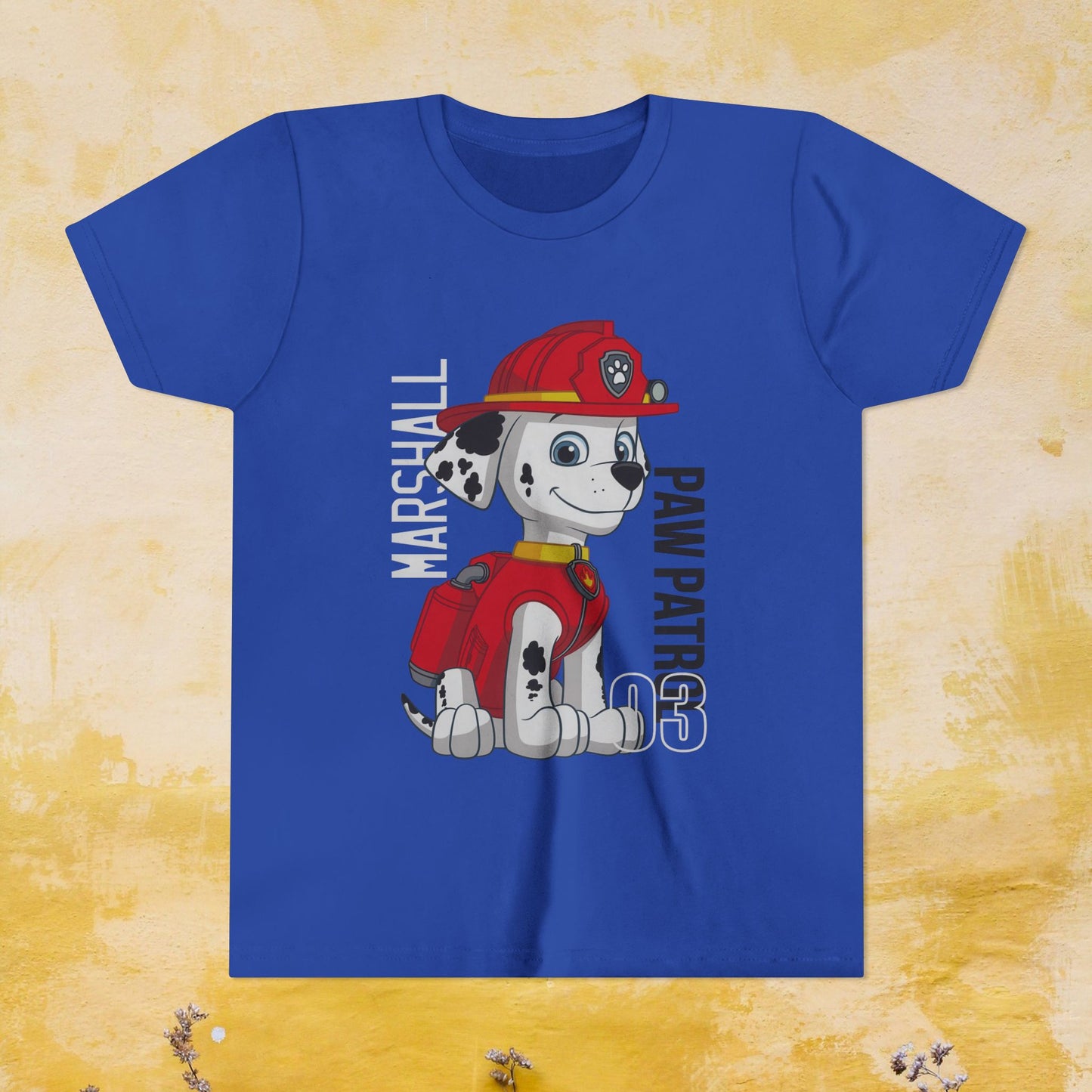 Marshall - Paw Patrol T-shirt - Animation TV Series Youth Short Sleeve Tee