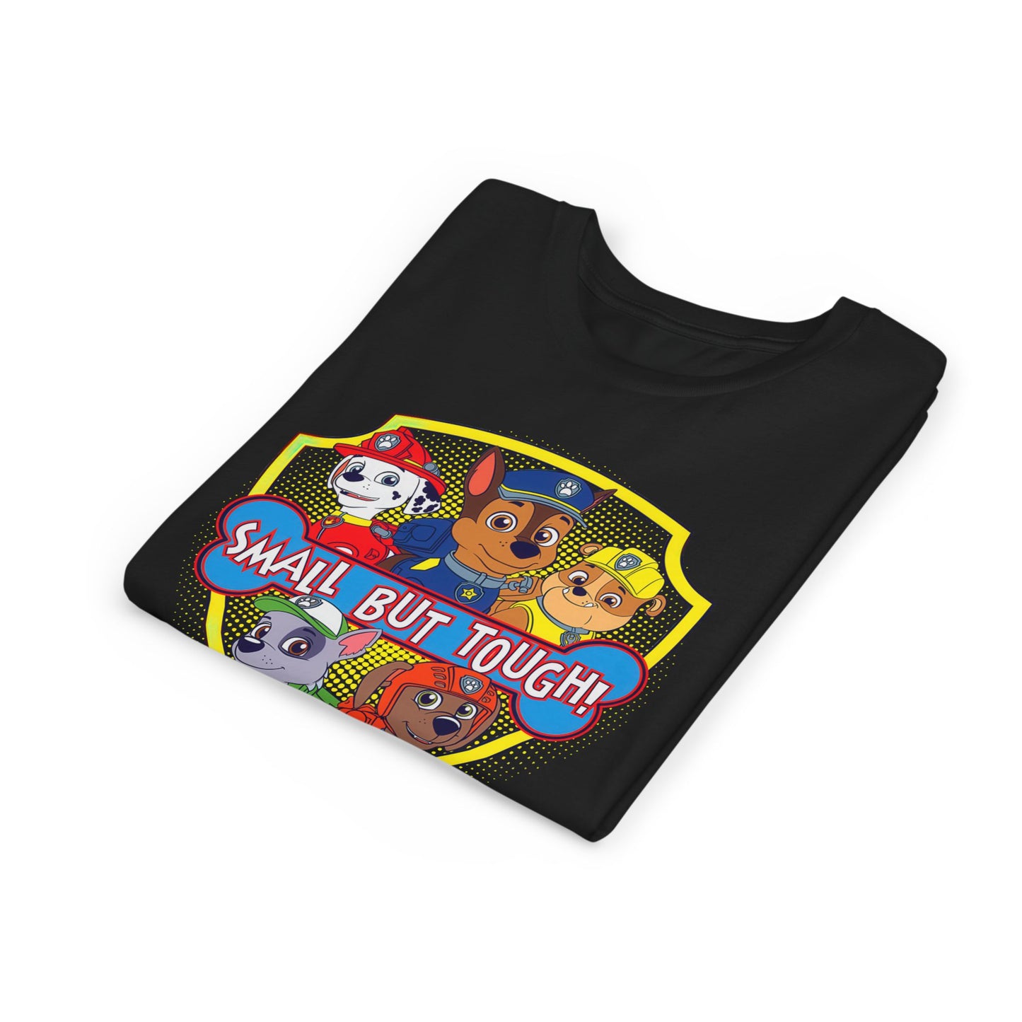 Small But Tough! - Paw Patrol T-shirt - Animation TV Series Youth Short Sleeve Tee
