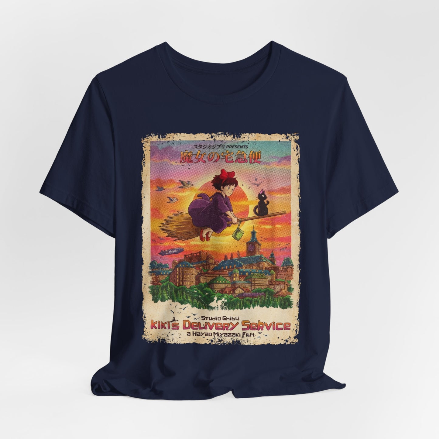 Ghibli's kiki's delivery service Anime Movie T-Shirt | Unisex Graphic Short Sleeve Tee