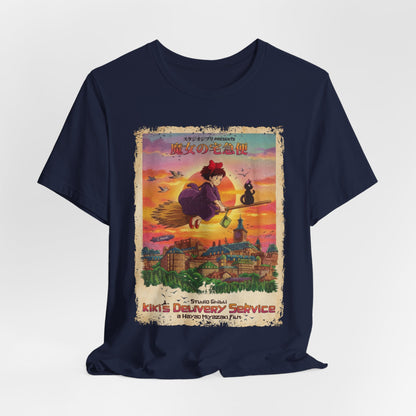 Ghibli's kiki's delivery service Anime Movie T-Shirt | Unisex Graphic Short Sleeve Tee