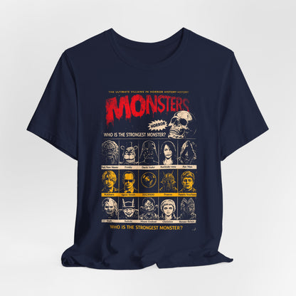 Villain Monsters Horror Movie T-Shirt | Unisex Graphic Short Sleeve Tee