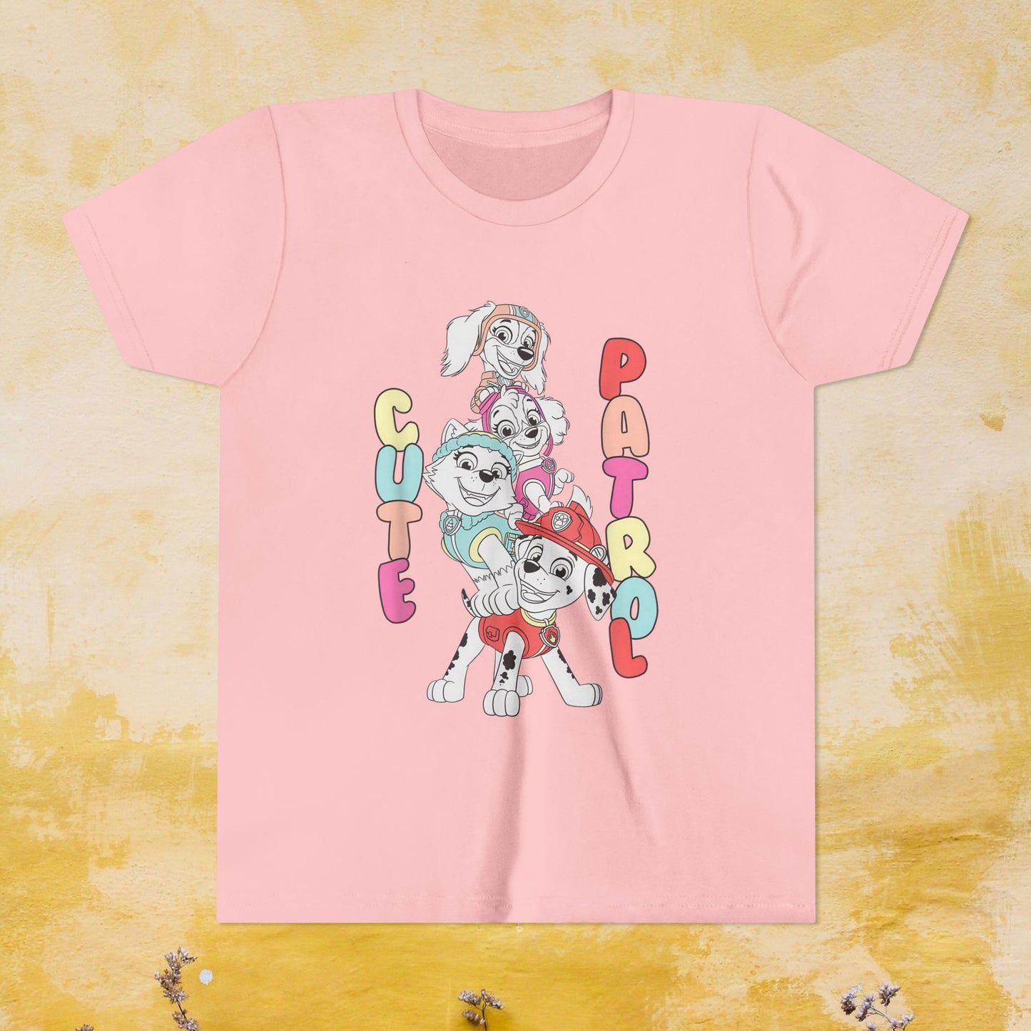Cute Patrol - Paw Patrol T-shirt - Animation TV Series Youth Short Sleeve Tee