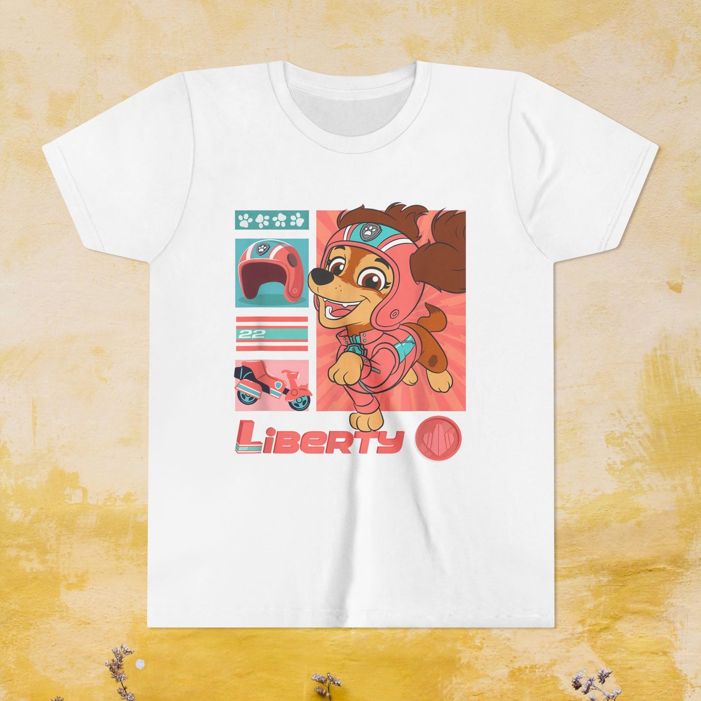 Liberty - Paw Patrol T-shirt - Animation TV Series Youth Short Sleeve Tee