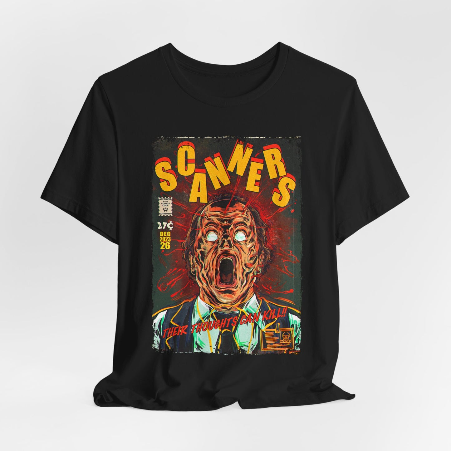 Scanners Horror Movie | Unisex Graphic Short Sleeve Tee