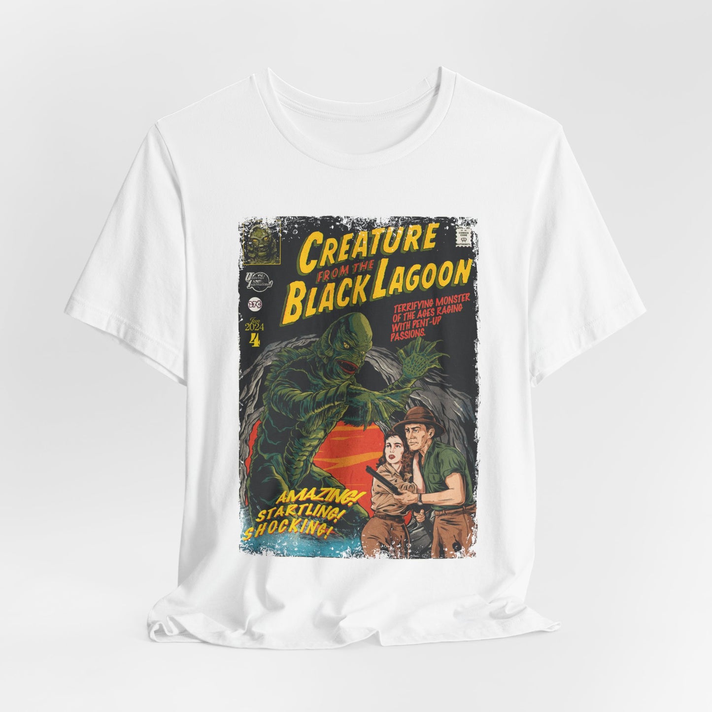 Creature From The Black Lagoon Horror Movie | Unisex Graphic Short Sleeve Tee