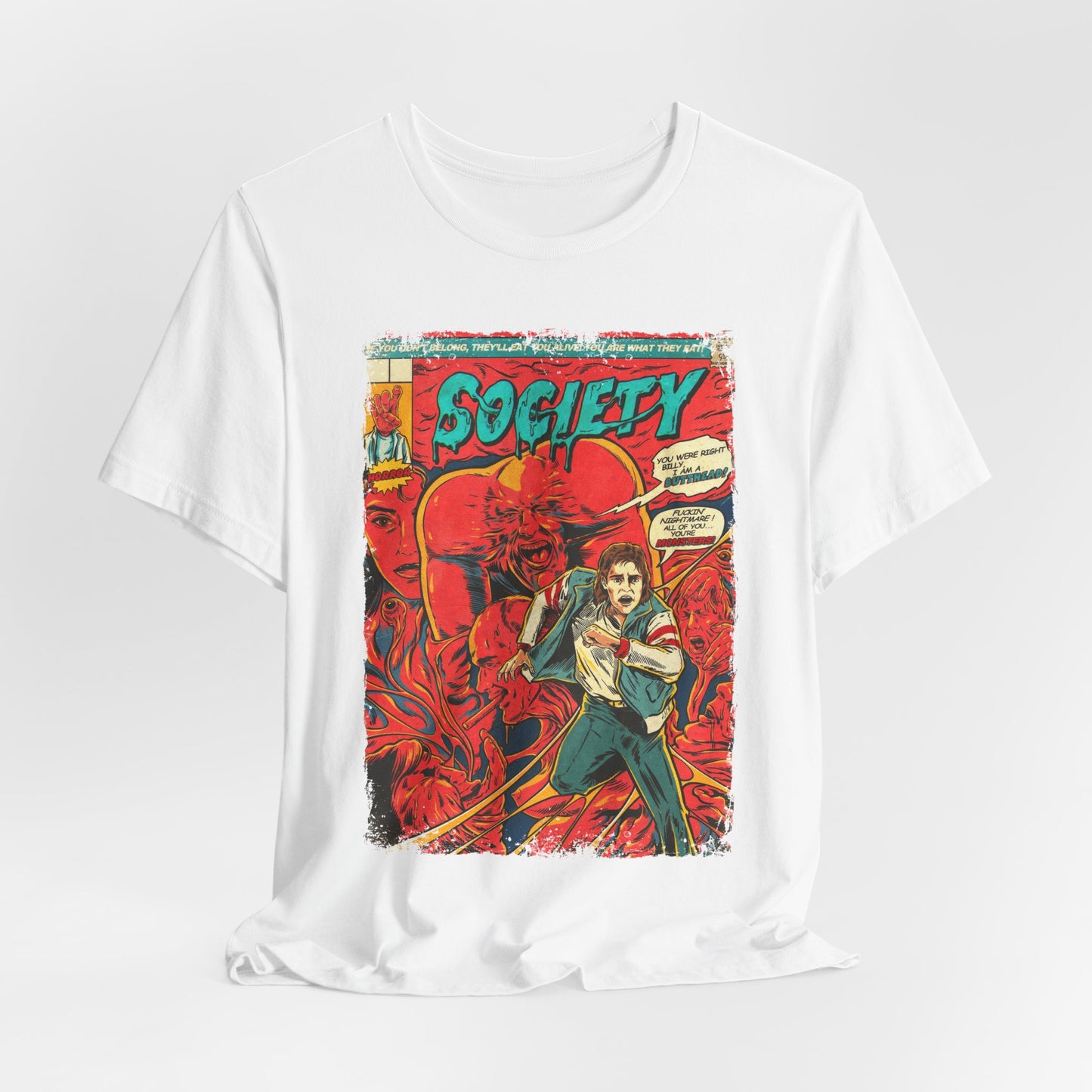 Society Horror Movie | Unisex Graphic Short Sleeve Tee