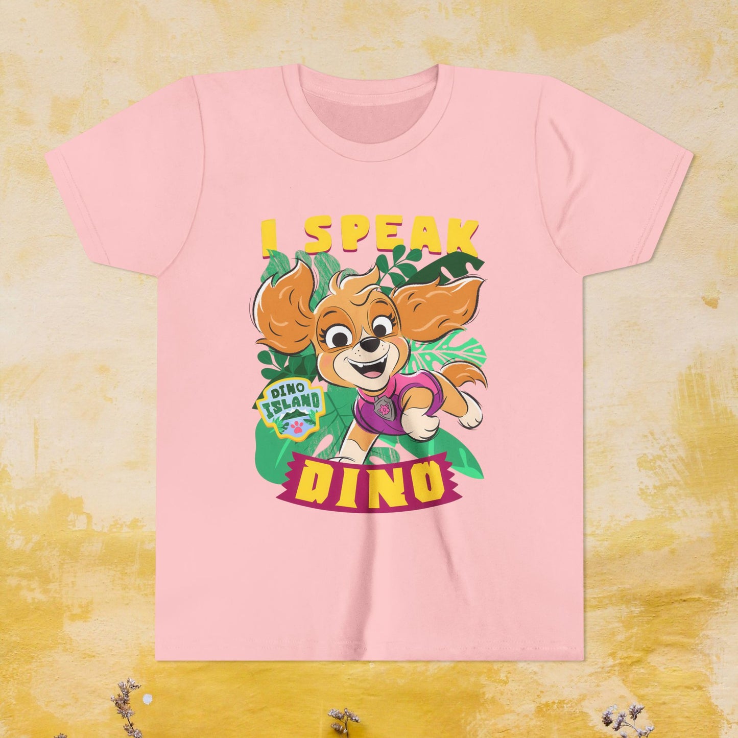 I Speak Dino - Paw Patrol: The Dino Movie T-shirt - Animation TV Series Youth Short Sleeve Tee