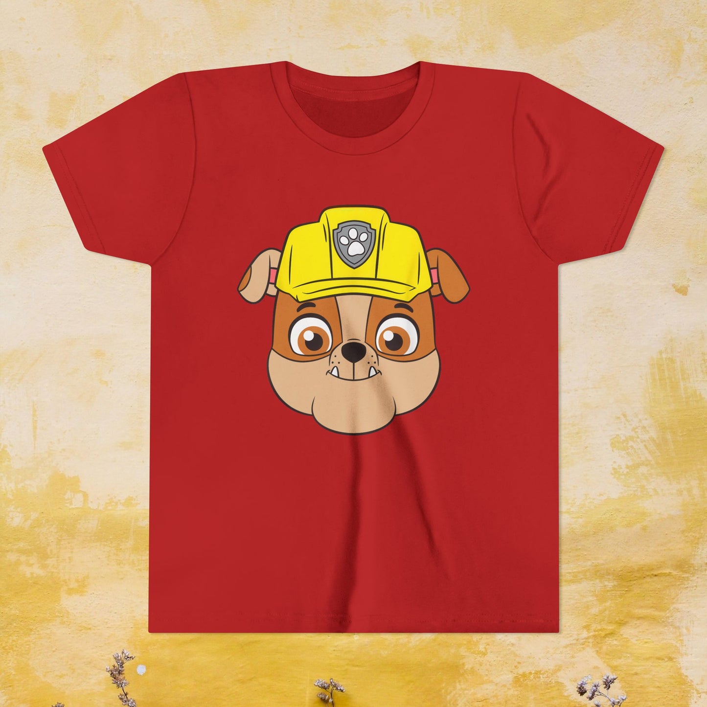 Rubble - Paw Patrol T-shirt - Animation TV Series Youth Short Sleeve Tee
