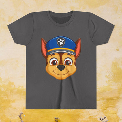 Chase - Paw Patrol T-shirt - Animation TV Series Youth Short Sleeve Tee