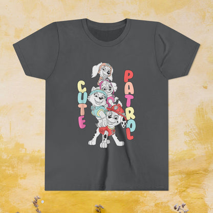 Cute Patrol - Paw Patrol T-shirt - Animation TV Series Youth Short Sleeve Tee