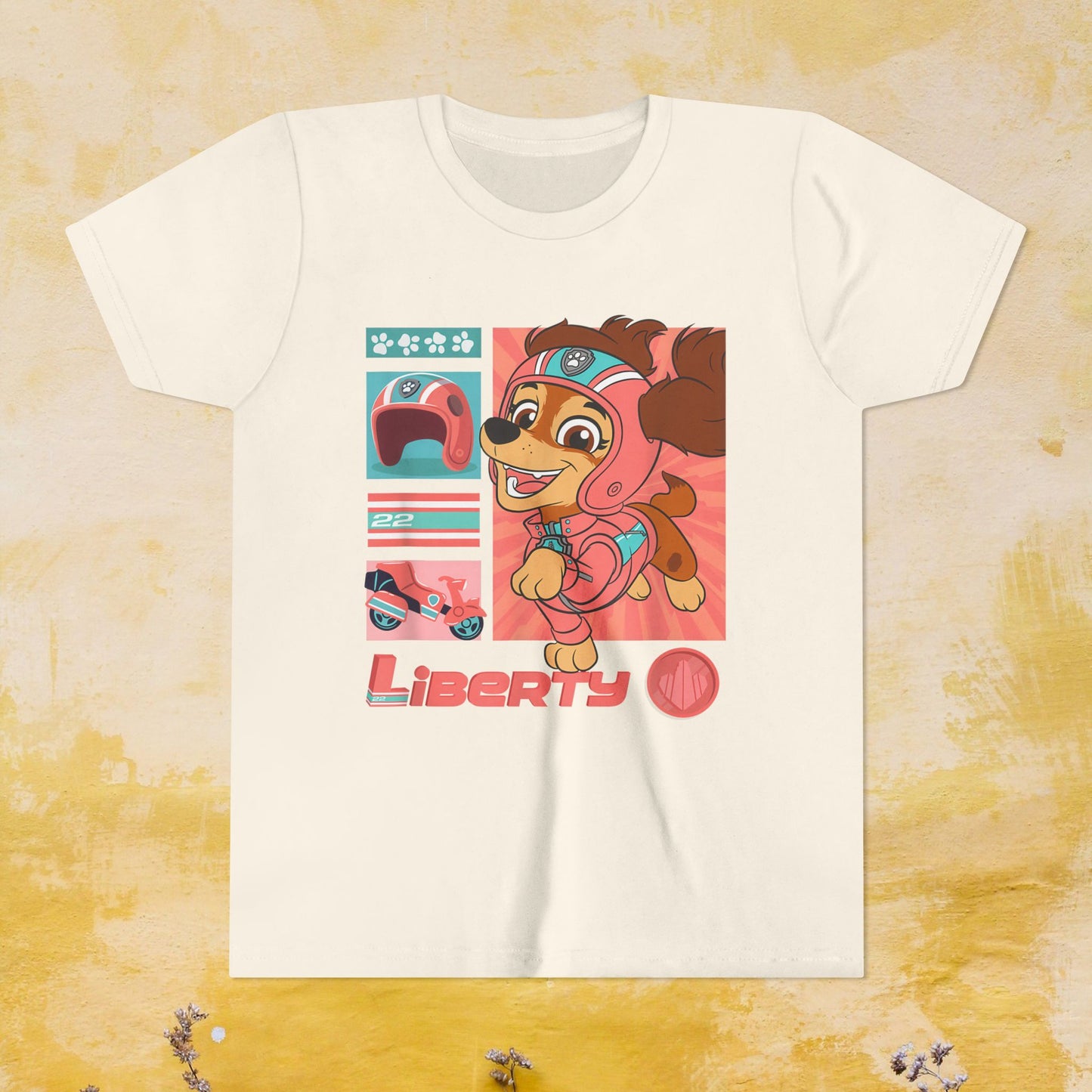 Liberty - Paw Patrol T-shirt - Animation TV Series Youth Short Sleeve Tee