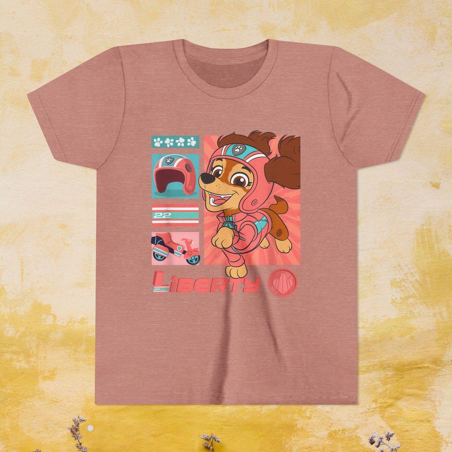 Liberty - Paw Patrol T-shirt - Animation TV Series Youth Short Sleeve Tee