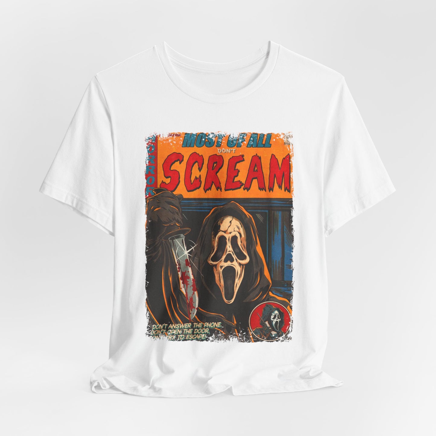 Scream Horror Movie | Unisex Graphic Short Sleeve Tee