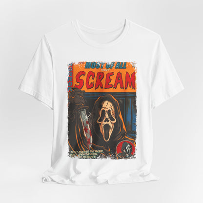 Scream Horror Movie | Unisex Graphic Short Sleeve Tee