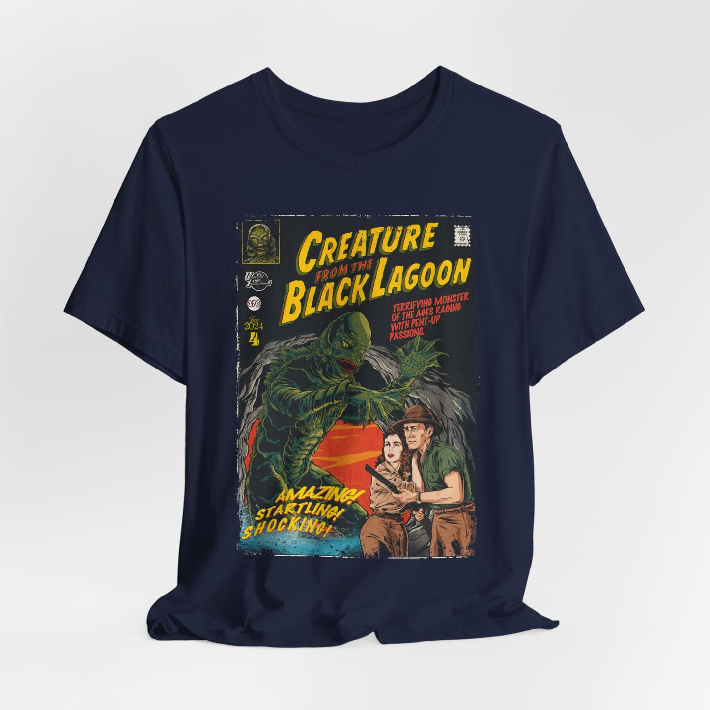 Creature From The Black Lagoon Horror Movie | Unisex Graphic Short Sleeve Tee