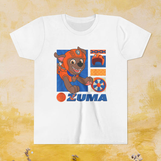 Zuma - Paw Patrol T-shirt - Animation TV Series Youth Short Sleeve Tee