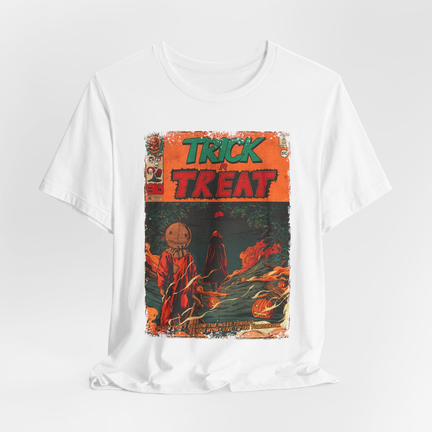 Trick or Treat Horror Movie | Unisex Graphic Short Sleeve Tee