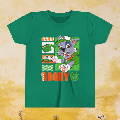 Rocky - Paw Patrol T-shirt - Animation TV Series Youth Short Sleeve Tee