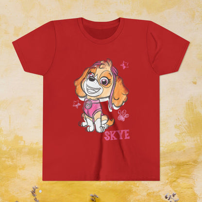 Skye - Paw Patrol T-shirt - Animation TV Series Youth Short Sleeve Tee