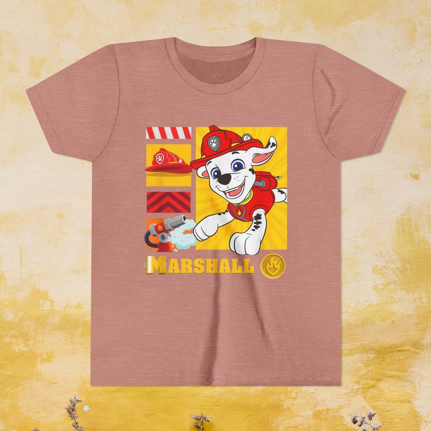Marshall - Paw Patrol T-shirt - Animation TV Series Youth Short Sleeve Tee