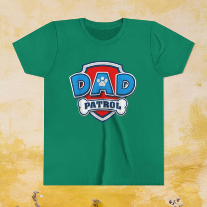 Dad Patrol - Paw Patrol Father's Day T-shirt - Animation TV Series Youth Short Sleeve Tee