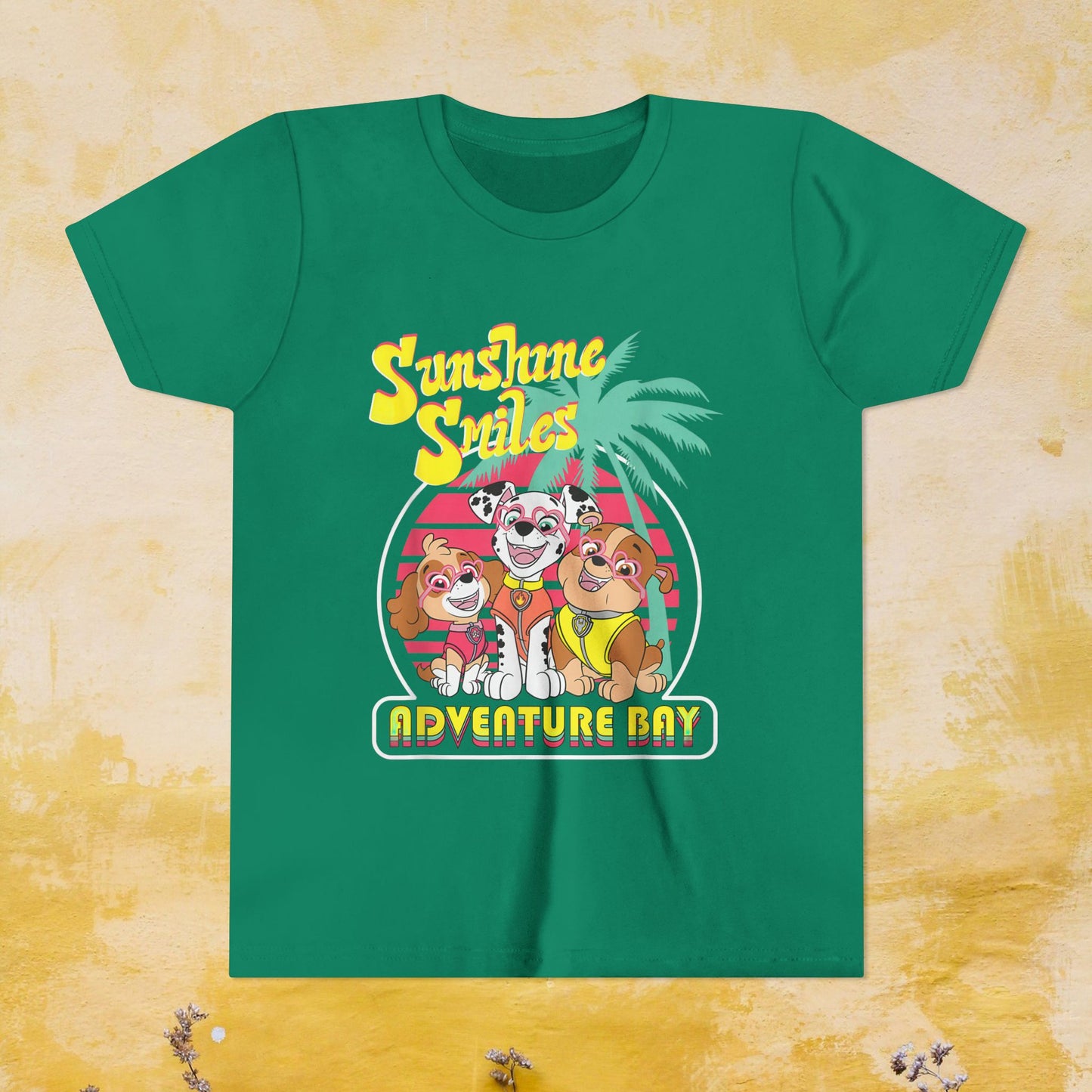 Sunshine Smiles Adventure Bay - Paw Patrol T-shirt - Animation TV Series Youth Short Sleeve Tee