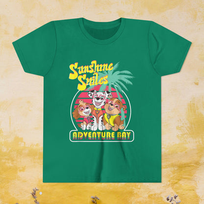 Sunshine Smiles Adventure Bay - Paw Patrol T-shirt - Animation TV Series Youth Short Sleeve Tee