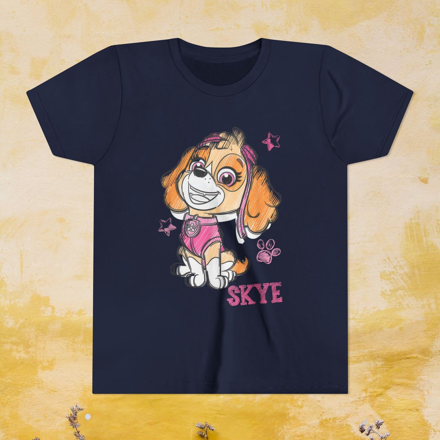 Skye - Paw Patrol T-shirt - Animation TV Series Youth Short Sleeve Tee