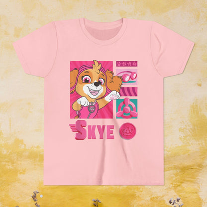 Skye - Paw Patrol T-shirt - Animation TV Series Youth Short Sleeve Tee