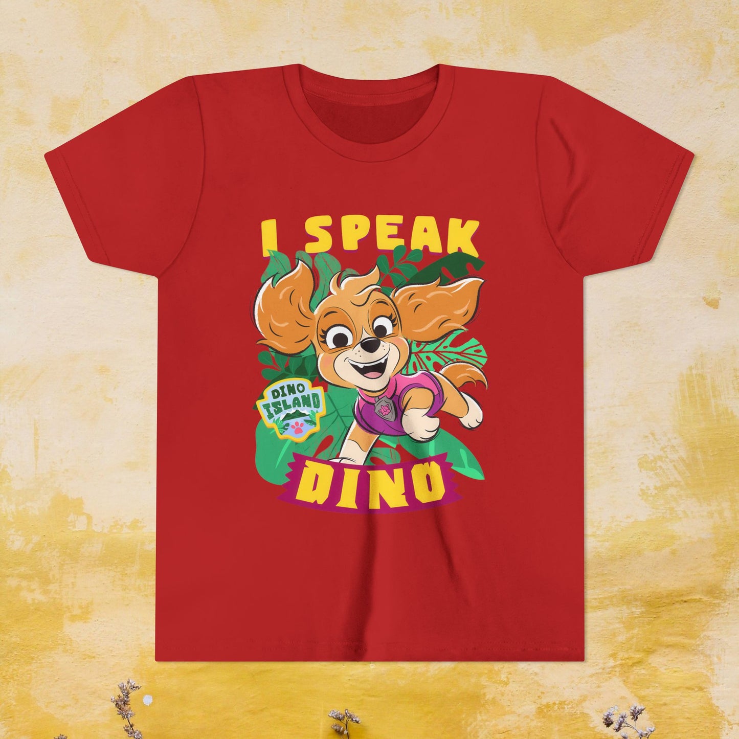 I Speak Dino - Paw Patrol: The Dino Movie T-shirt - Animation TV Series Youth Short Sleeve Tee