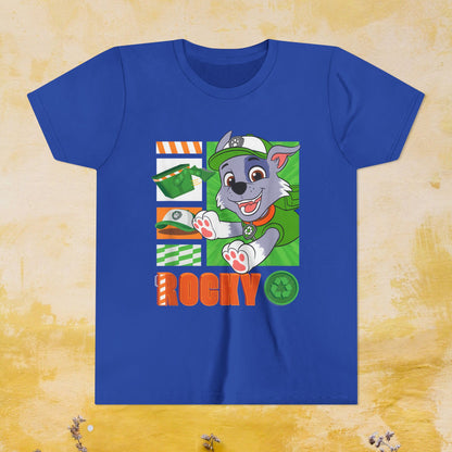 Rocky - Paw Patrol T-shirt - Animation TV Series Youth Short Sleeve Tee