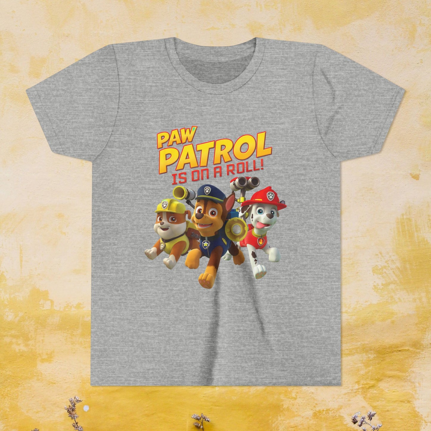Paw Patrol is On a Roll - Paw Patrol T-shirt - Animation TV Series Youth Short Sleeve Tee