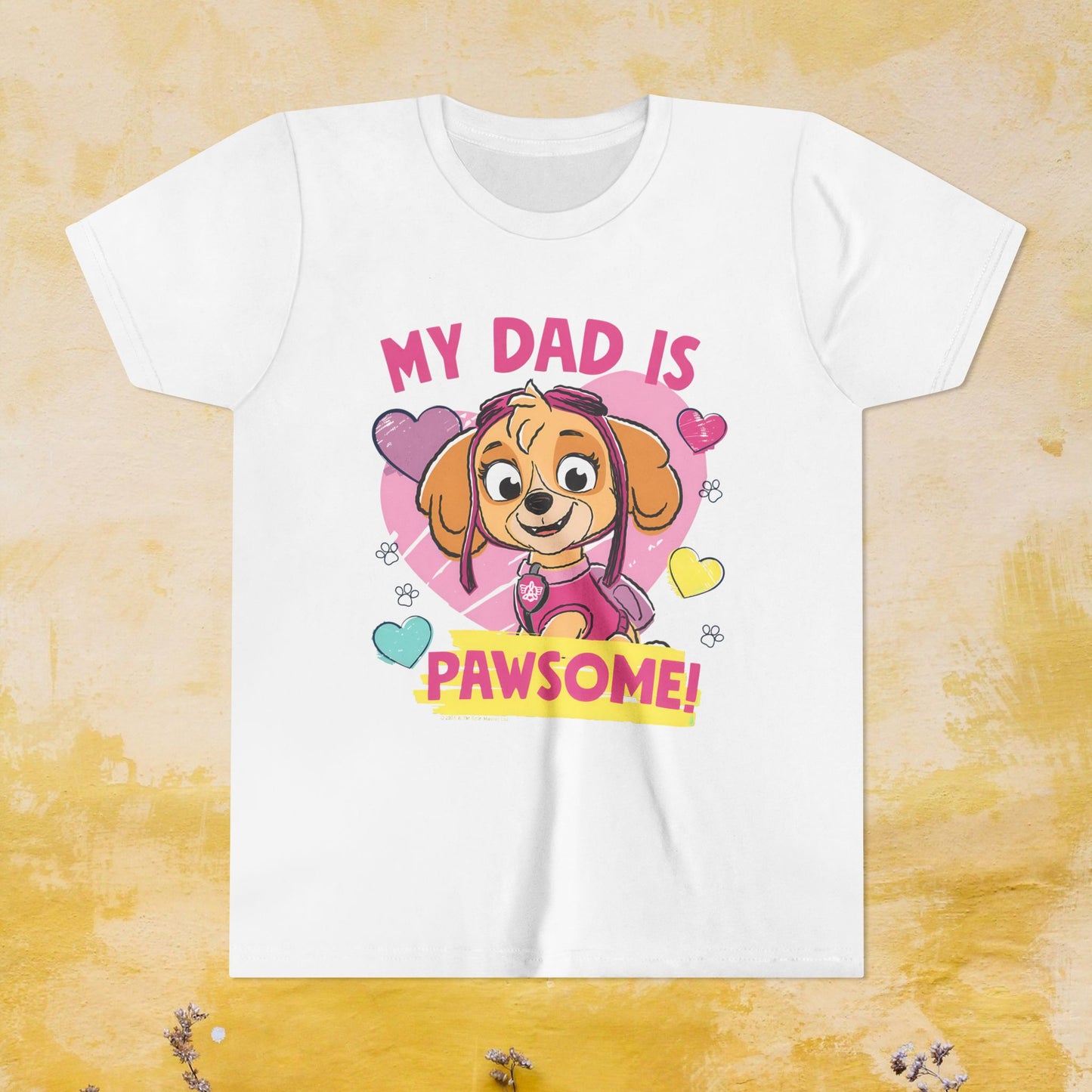 My Dad is Pawsome - Paw Patrol Father's Day T-shirt - Animation TV Series Youth Short Sleeve Tee