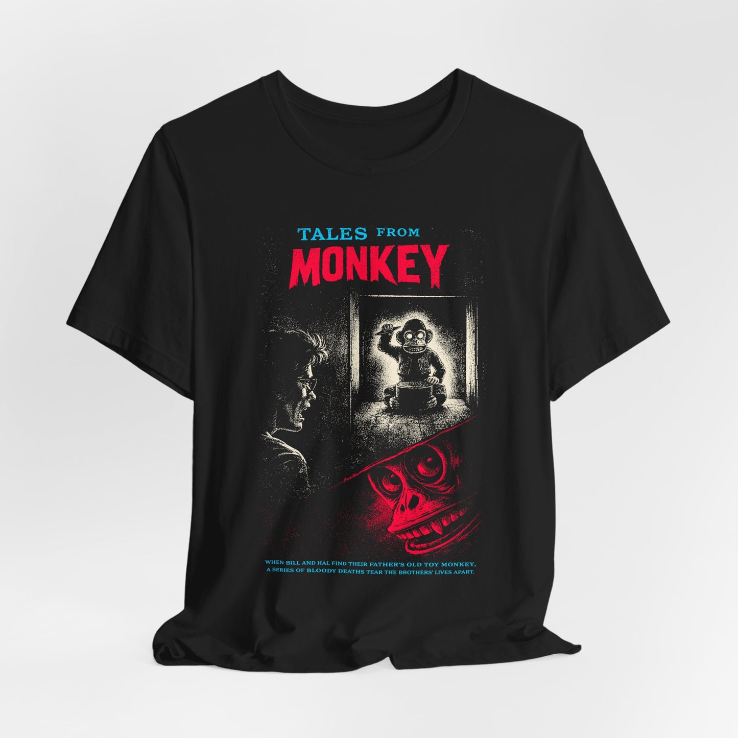 Tales From The Monkey Horror Movie T-Shirt | Unisex Graphic Short Sleeve Tee