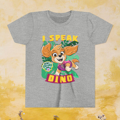 I Speak Dino - Paw Patrol: The Dino Movie T-shirt - Animation TV Series Youth Short Sleeve Tee