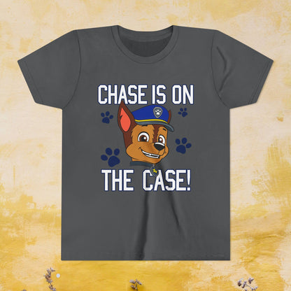 Chase is on The Case! - Paw Patrol T-shirt - Animation TV Series Youth Short Sleeve Tee