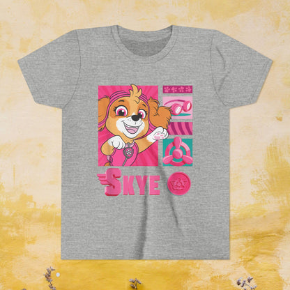 Skye - Paw Patrol T-shirt - Animation TV Series Youth Short Sleeve Tee