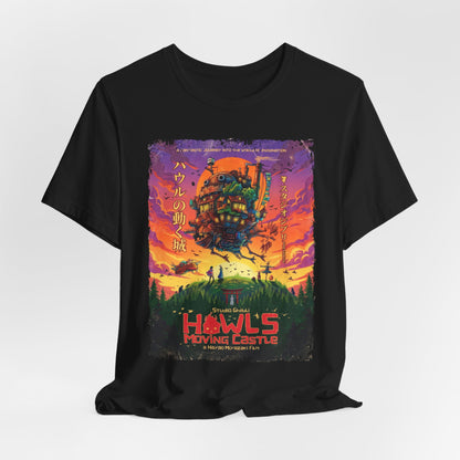 Ghibli's Howls Moving Castle Anime Movie T-Shirt | Unisex Graphic Short Sleeve Tee