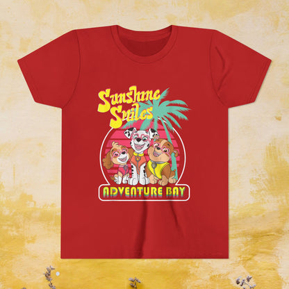 Sunshine Smiles Adventure Bay - Paw Patrol T-shirt - Animation TV Series Youth Short Sleeve Tee