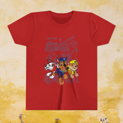 Paw Patrol T-shirt - Animation TV Series Youth Short Sleeve Tee