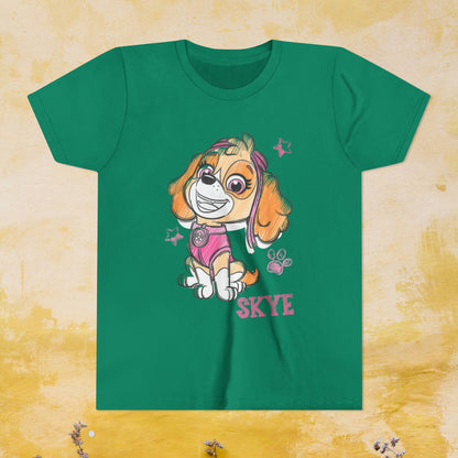 Skye - Paw Patrol T-shirt - Animation TV Series Youth Short Sleeve Tee