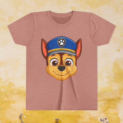 Chase - Paw Patrol T-shirt - Animation TV Series Youth Short Sleeve Tee