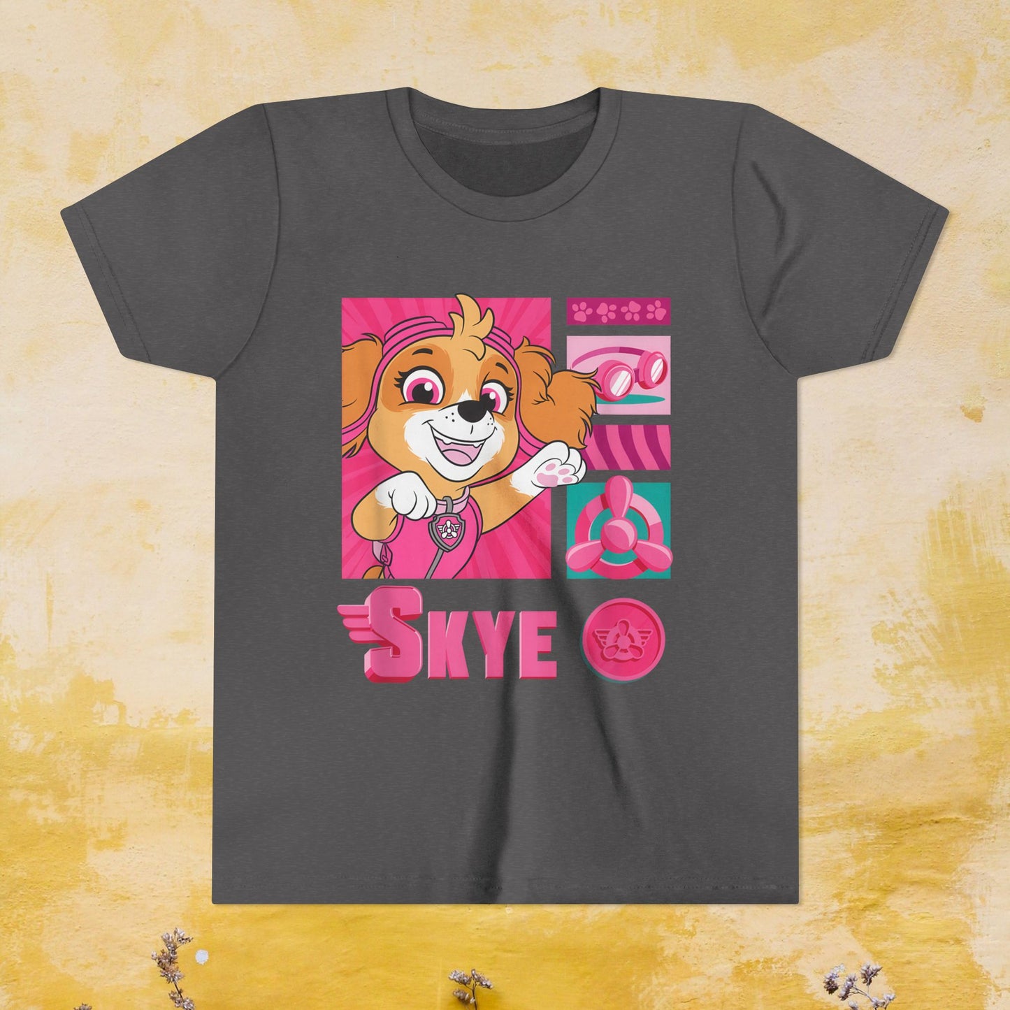 Skye - Paw Patrol T-shirt - Animation TV Series Youth Short Sleeve Tee