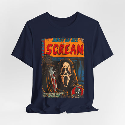 Scream Horror Movie | Unisex Graphic Short Sleeve Tee