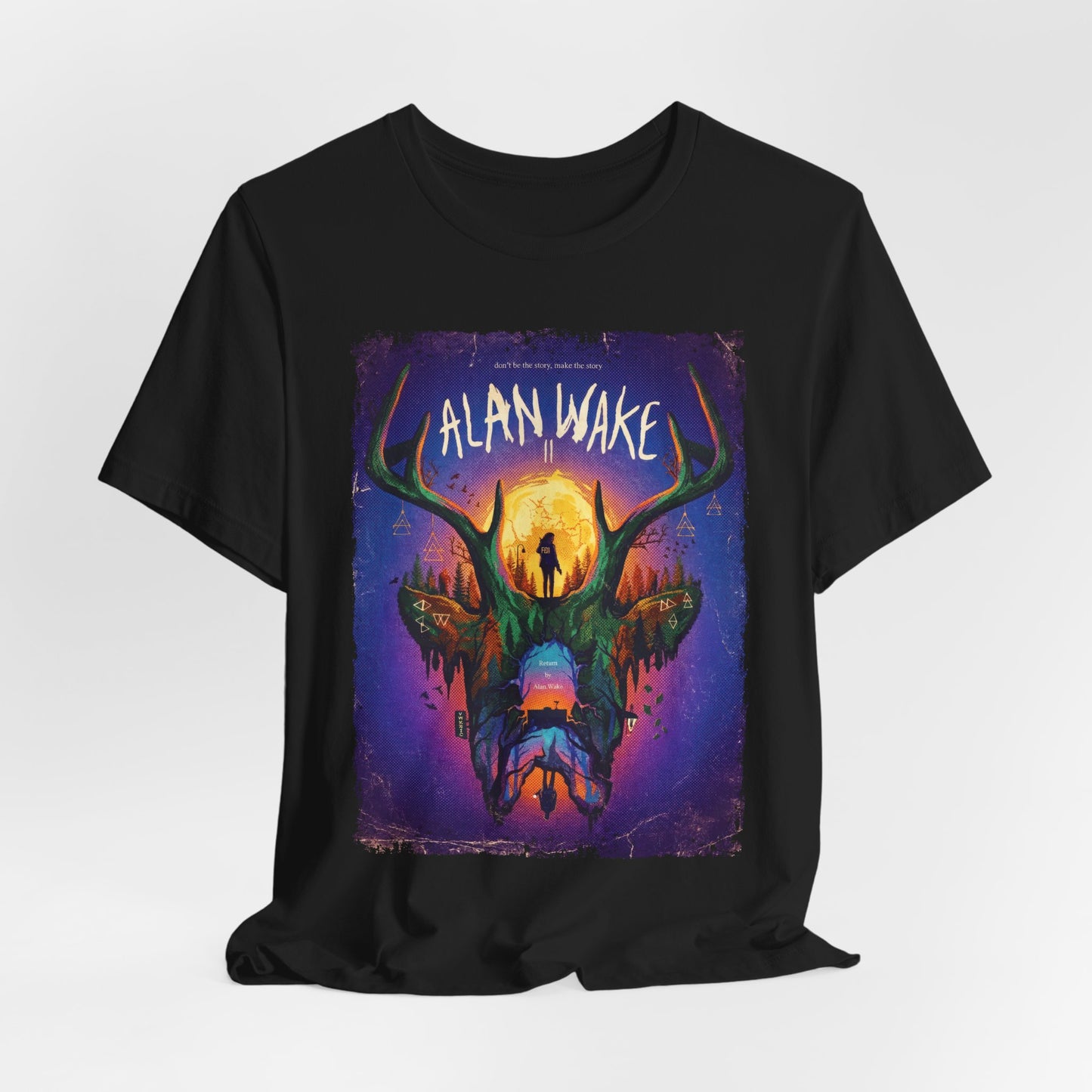 Alan Wake II Video Game T-Shirt | Unisex Graphic Short Sleeve Tee