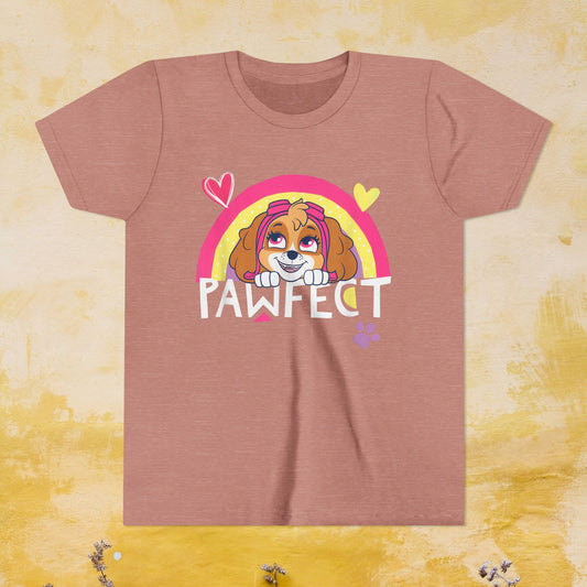 Pawfect - Paw Patrol T-shirt - Animation TV Series Youth Short Sleeve Tee