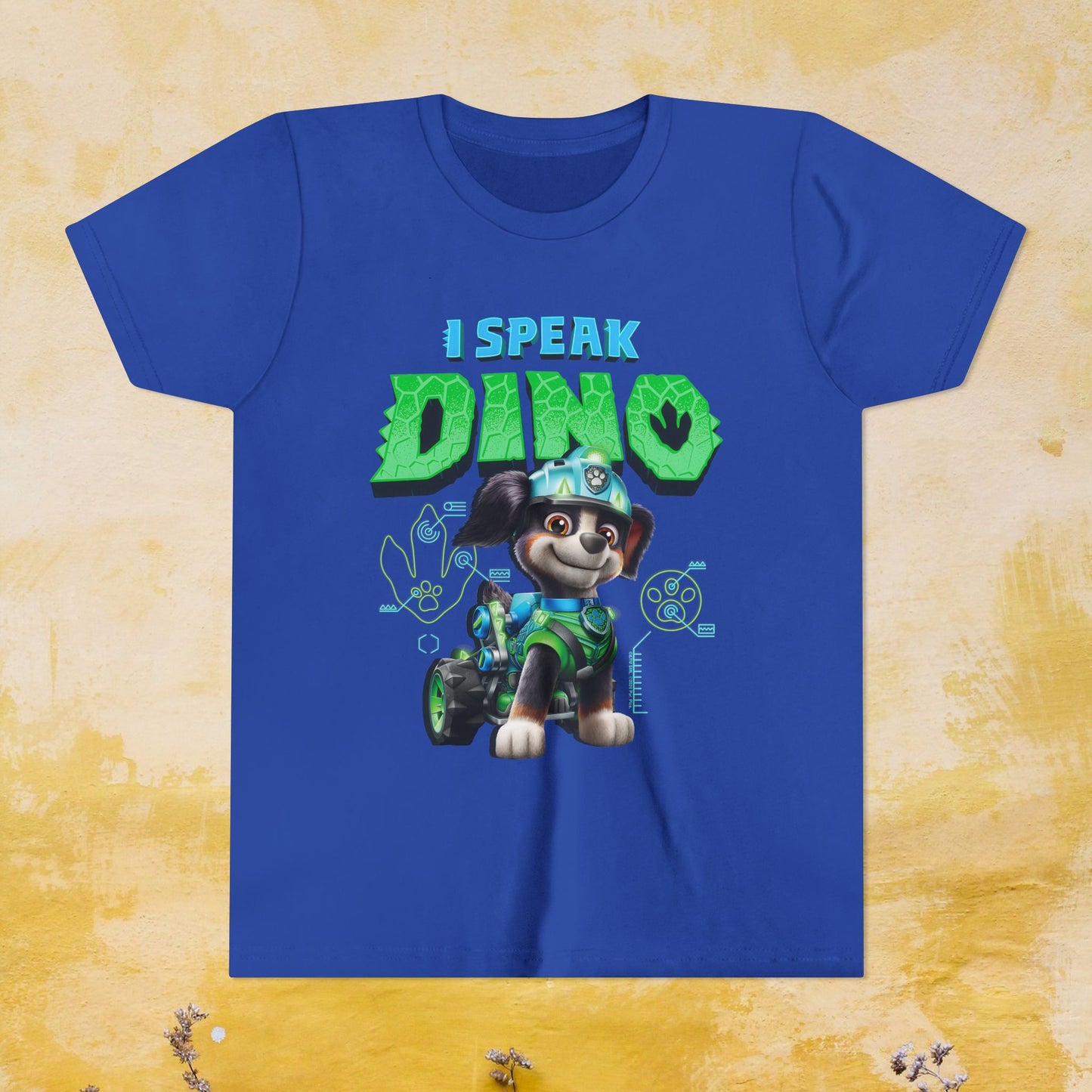 I Speak Dino - Paw Patrol: The Dino Movie T-shirt - Animation TV Series Youth Short Sleeve Tee