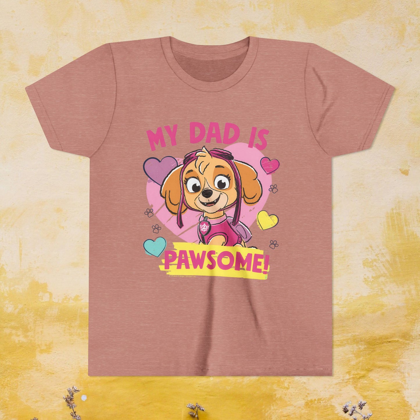 My Dad is Pawsome - Paw Patrol Father's Day T-shirt - Animation TV Series Youth Short Sleeve Tee