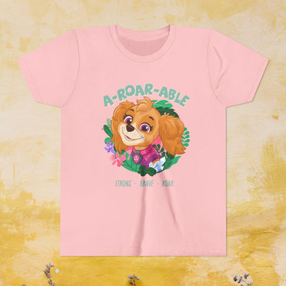 A-Roar-able - Paw Patrol: The Dino Movie T-shirt - Animation TV Series Youth Short Sleeve Tee